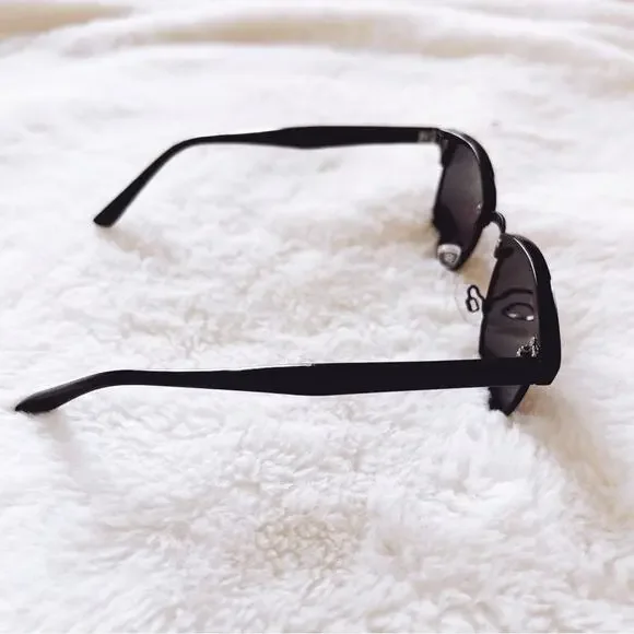 Thalia Black Sleek Modern Sunglasses - Picture 7 of 11